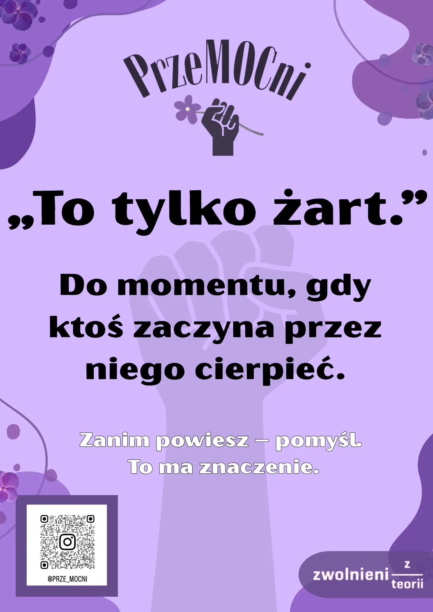 PLAKAT - projekt "PRZEMOCNI"