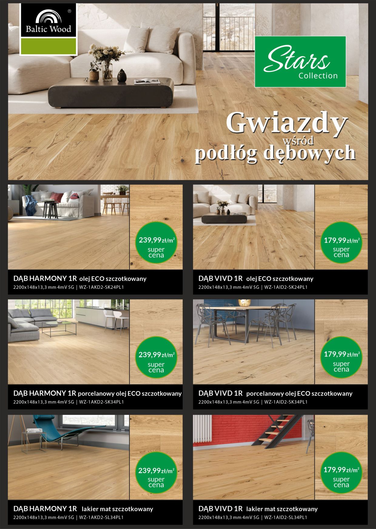 Premium Floor panele laminowane plakat promocyjny
