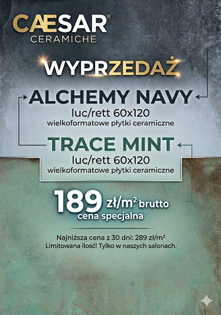 wyprzedaż - włoskie płytki ceramiczne Caesar