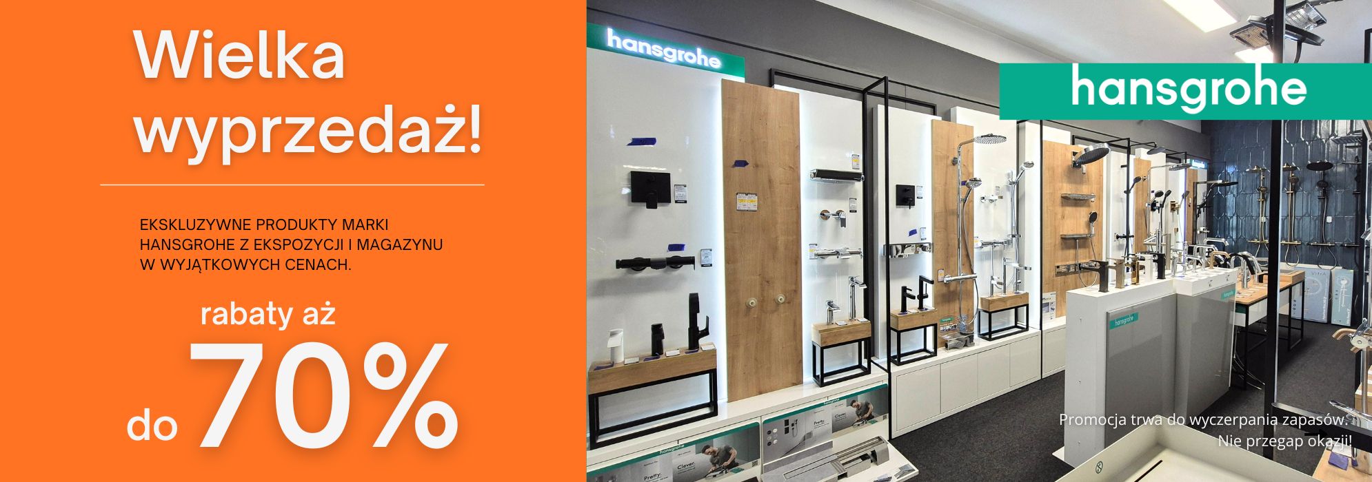 Wielka Wyprzedaż produktów marki Hansgrohe