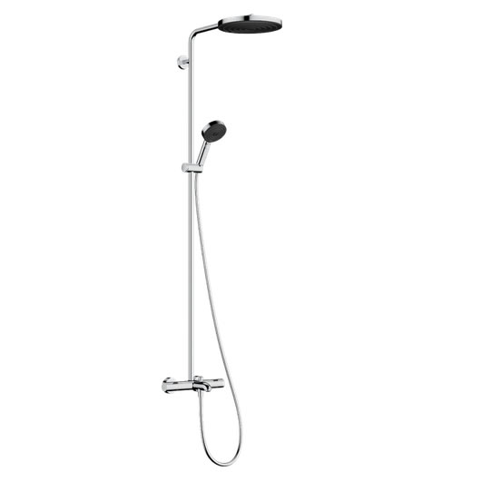 Hansgrohe Pulsify S Puro Komplet prysznicowy 260 1jet EcoSmart z termostatem i główką prysznicową 3jet, wannowy